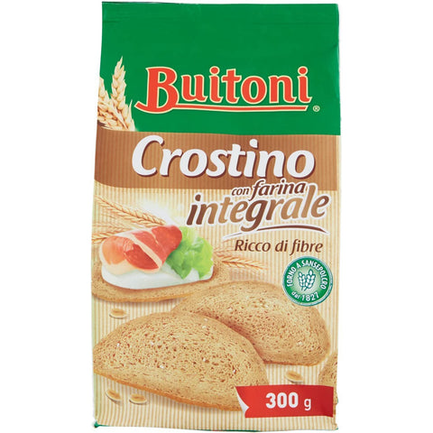 Buitoni Crostino con farina Integrale Croutons mit Vollkornmehl Snacks reich an Ballaststoffen 6x300g Original italienisch Gebäck