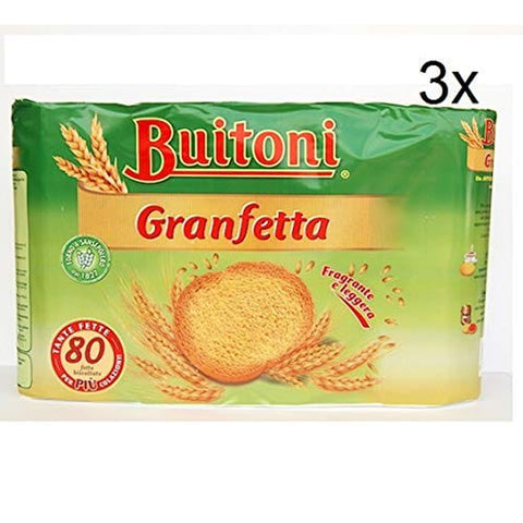 Buitoni Granfetta Fette Biscottate 80 fette Zwieback duftend und leicht Kekse 600 g italienisch Original