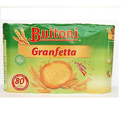Buitoni Zwieback Buitoni Granfetta Fette Biscottate 80 fette Zwieback duftend und leicht Kekse 600g italienisch Original