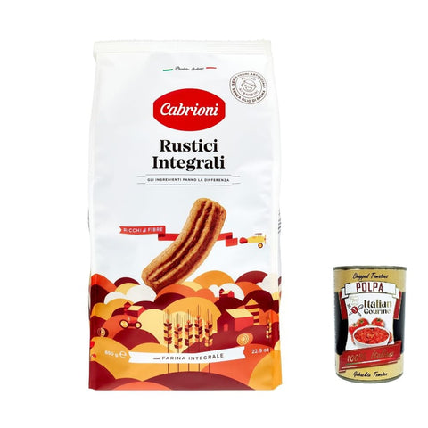 Cabrioni Kekse Cabrioni Biscotti Rustici integrali Rustikale Vollkeber Kekse cookie biscuits 2x 650g italienisch Original 8000155726505
