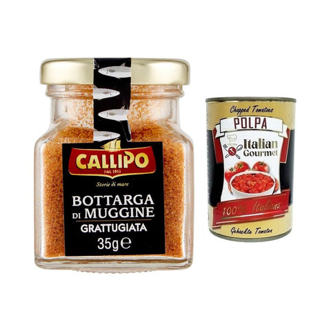 Callipo Fertiggerichte Callipo Bottarga Di Muggine Grattugiata Geriebener Meeräsche Bottarga Meeräschenrogen 96% Glas 35g italienisch Original 8001561018420
