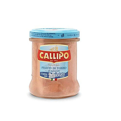 Callipo Fleisch, Geflügel & Wild Callipo Filetti di Tonno al naturale natürlicher Thunfisch mit Jodsalz Niedriger Fettgehalt 100% Thunfisch 6x 200g italienisch Original