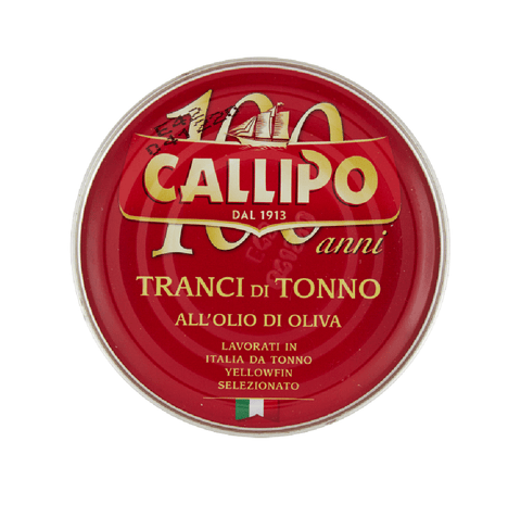 Callipo Thunfischfilets Callipo Tranci di Tonno all'olio d'oliva Thunfischsteaks in Olivenöl 300gr