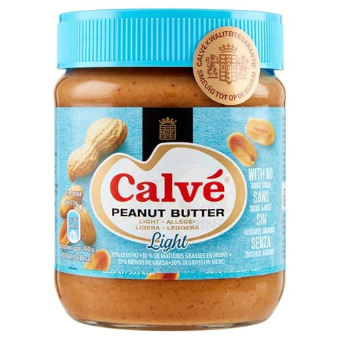 Calvè Erdnuss MHD 24/08/2026 Calvè Peanut Butter Light Leichte Erdnussbutter 350gr 8711200429004