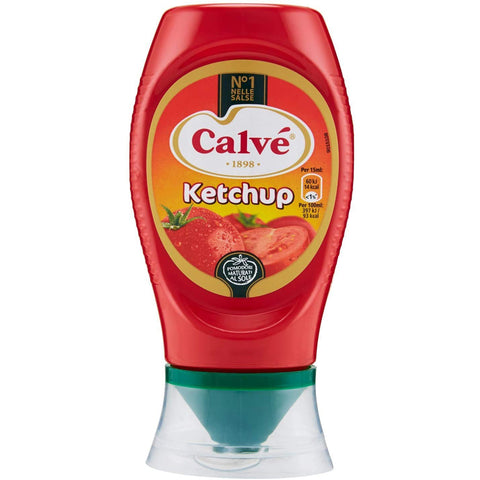 Calvé Ketchup Squeeze FritesSoße Tafelsauce natürliche Inhaltsstoffe 12x250ml Original italienisch