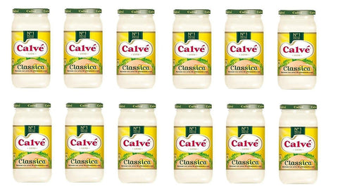 Calvè Mayonnaise 12x Calve Calvè Klassik Mayonnaise mayo classic Fritessoße Soße Würzsaucen Sauce glass 500ml 8722700263623