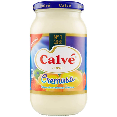 Calvè Calve Calvè Cremosa Mayonnaise mayo classic Fritessoße Soße Sauce glass 439 ml 3x italienisch Original