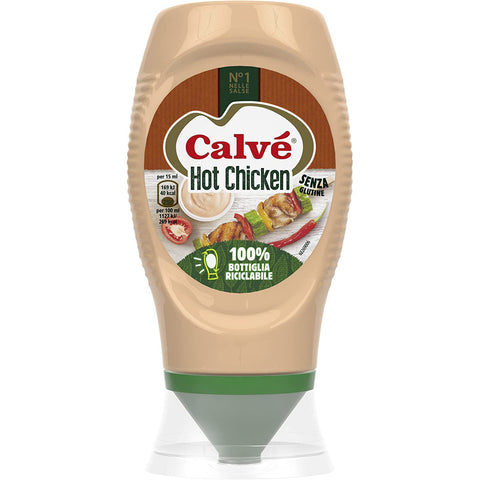 calvè Calve Salsa Hot chicken Fritessoße Soße Sauce squeeze 250ml 3x Original italienisch