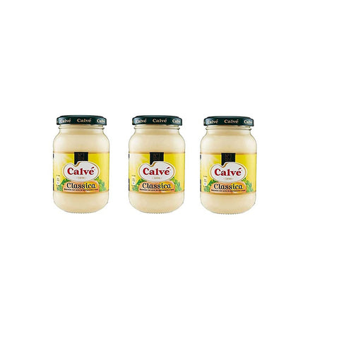 Calvè Klassik Mayonnaise mayo classic Fritessoße Soße Sauce glass Würzsaucen 3x225ml Original italienisch