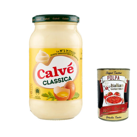 Calvè Calvé Classic Mayonnaise Format mit Sonnenblumenöl ideal für Sandwiches und Häppchen ohne Konservierungsstoffe und ohne Zucker glutenfrei vegetarisch 450