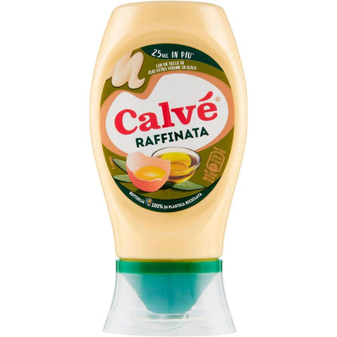 Calvè Mayonnaise Calvè Calvè Mayonnaise Raffinata mayo Fritessoße Soße Sauce squeeze 225 ml italienisch Original 8712423001619