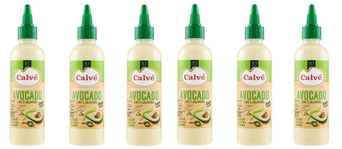 Calvé Pastasaucen 6x Calvé Salsa al gusto di Avocado Lime e Jalapeño Avocadosoße glutenfrei Sauce ideal für gemüse und salate 215ml 8717163844809