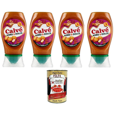 Calvè Pastasaucen Calvè Salsa Agro & Dolce Süß saure Sauce. Glutenfrei 4x250 ml Pastasaucen italienisch Original 8032804040014