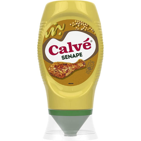Calvé Senf Calvé senape Fritessoße Soße Sauce mustard würzig Geschmack Senf 250ml 6x Original italienisch 8712423020504