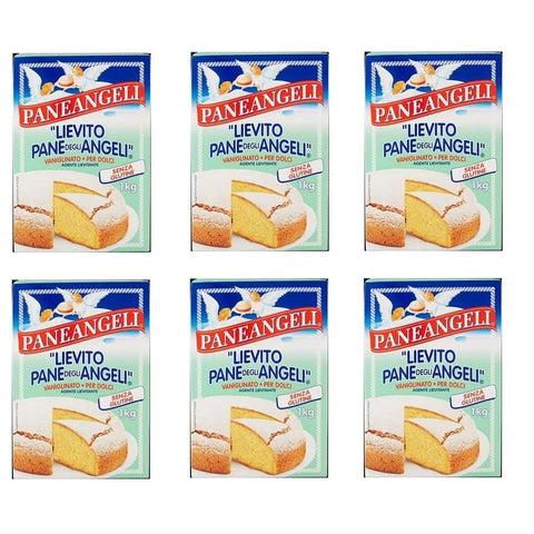 Cameo Backpulver Cameo Paneangeli Lievito Vanigliato per Dolci Vanille hefe für Kuchen Glutenfrei Backmischung 6x 1Kg italienisch Original 8003000700101