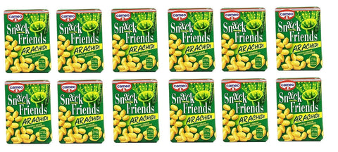 Cameo Erdnüsse 12x Cameo Snack Friends Arachidi Tostate e Salate Peanuts Geröstete und Gesalzene Erdnüsse Vakuumverpackung 40g 8003000030215