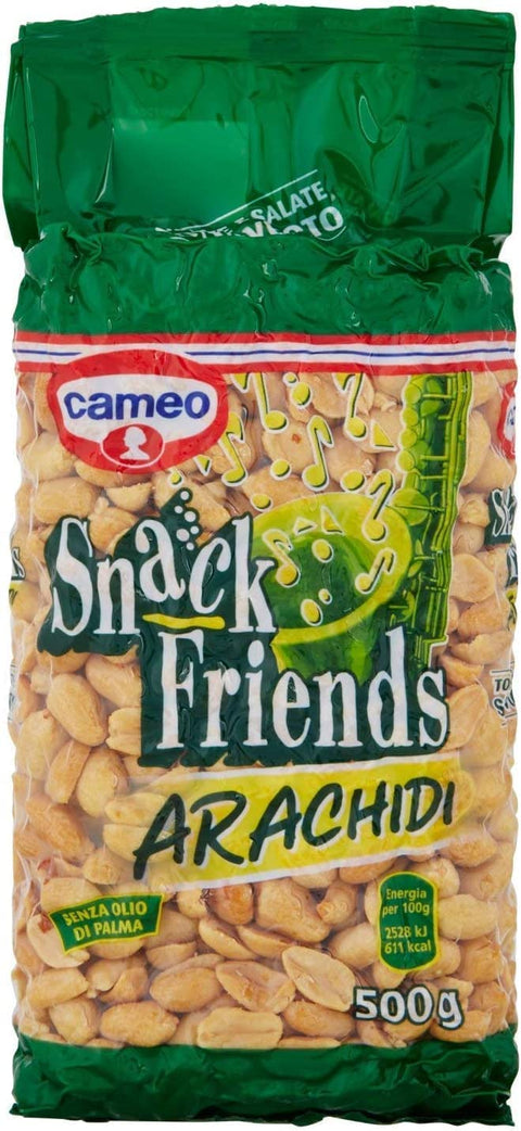 Cameo Erdnüsse 3x Cameo Arachidi Snack peanuts gesalzene Erdnüsse 500 gr 8003000031205