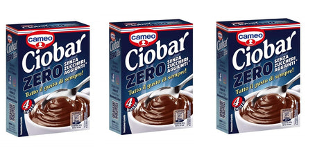 Cameo Kakao & Heiße Schokolade 3x Cameo Ciobar Zero Ohne Zuckerzusatz heiße schokolade istant chocolate ( 4 x 19g) schoko 8003000197314