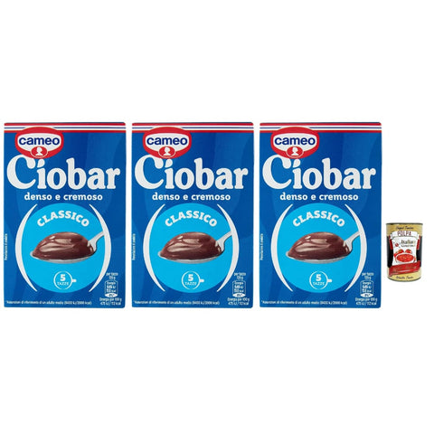 Cameo Kakao & Heiße Schokolade Cameo Ciobar Classico Kakao heiße schokolade istant chocolate 3x 125g schoko, istant hot chocolate Original italienisch inkl. Italian Gourmet Polpa 400g 8032804040014