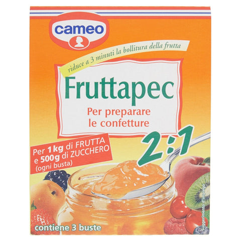 Cameo Fruttapec Gusto Equilibrato Zubereitet für Hausgemachte Marmelade 3x75g Original italienisch Aufstrich