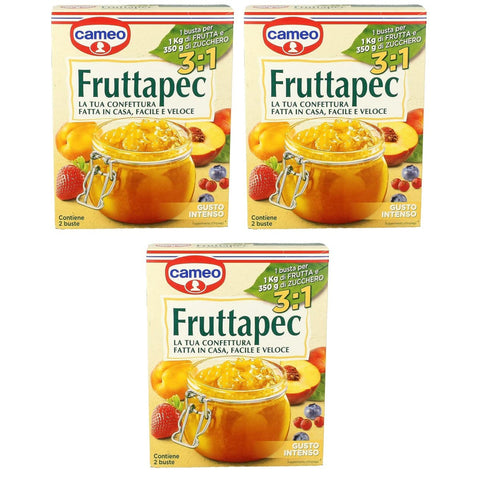 Cameo Fruttapec Gusto Intenso Zubereitet für Hausgemachte Marmelade 50 g ( Enthält 2 Beutel à 25 g ) italienisch Original