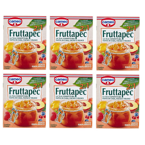 Cameo Konfitüren Cameo Fruttapec Gusto Equilibrato Zubereitet für Hausgemachte Marmelade 75 g ( Enthält 3 Beutel à 25 g ) italienisch Original 8003000115219