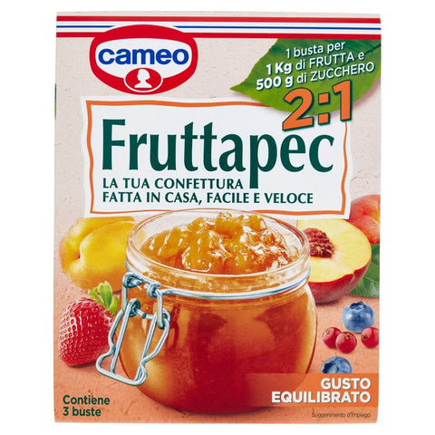 Cameo Fruttapec Gusto Equilibrato Zubereitet für Hausgemachte Marmelade 75g ( Enthält 3 Beutel à ) 25g Original italienisch