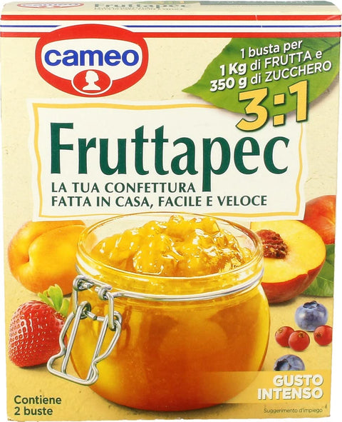 Cameo Fruttapec Gusto Intenso Zubereitet für Hausgemachte Marmelade 50g ( Enthält 2 Beutel à ) 25g Original italienisch