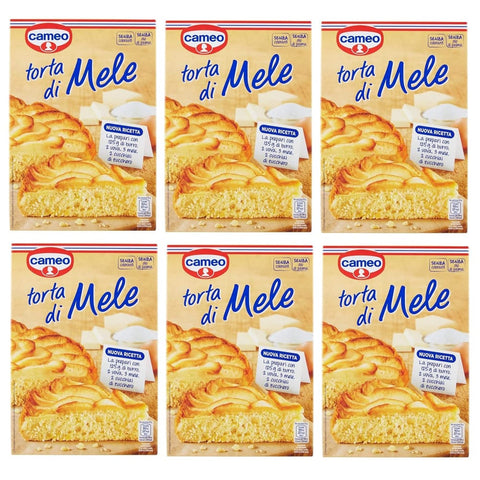 Cameo Kuchen Cameo Preparato per Torta di Mele Vorbereitet für Apfelkuchen Produkte für Gebäck Mischung für Kuchen 6x 308g italienisch Original 8003000186608