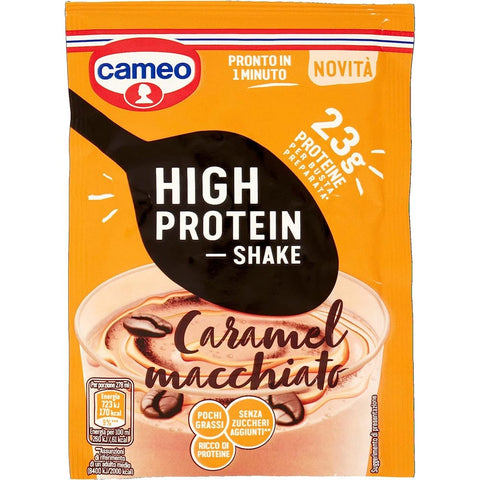 Cameo Mehrkomponenten Proteine Cameo High Protein Shake Karamell Macchiato, 28g 6x Original italienisch 8003000167508