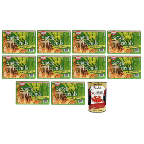 Cameo Snack Salzgebäck 10x Cameo Snack Friends Maxi Cocktail Sortiment an herzhaften Keksen für Aperitifs 300g + Italian Gourmet polpa 400gr 8003000198007