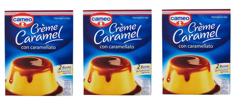 Cameo Tortencremes & Kuchenfüllungen 3x Cameo Preparato per Crème Caramel con caramellato Zubereitet für Crème Caramel Für Desserts zubereitet 200g 8003000000317