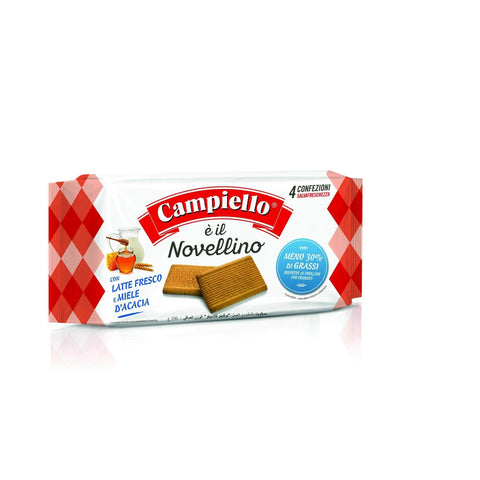 Campiello Novellino con latte fresco e miele di acacia Kekse mit frischer Milch und Akazienhonig biscuits cookies 100% Italienische Kekse 350g 3x Original italienisch