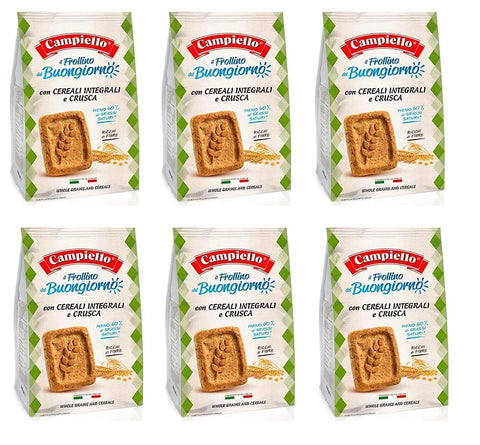 Campiello i Biscotti del Buongiorno Frollini Integrali con cereali e crusca kekse mit Vollkornprodukten und Kleie 700 g biscuits cookies 100% Italienische Kekse italienisch Original
