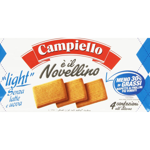 Campiello Novellino light Kekse ohne Milch & ohne Eier Kuchen Butterkeks 6x350g Original italienisch