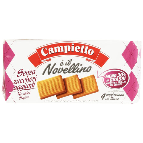 Campiello Novellino ohne Zuckerzusatz Kekse Kuchen Butterkeks 6x350g Original italienisch