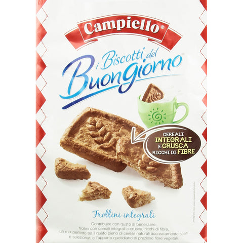 Campiello i Biscotti del Buongiorno Frollini Integrali con cereali e crusca kekse mit Vollkornprodukten und Kleie 700g biscuits cookies 100% Italienische Kekse Original italienisch