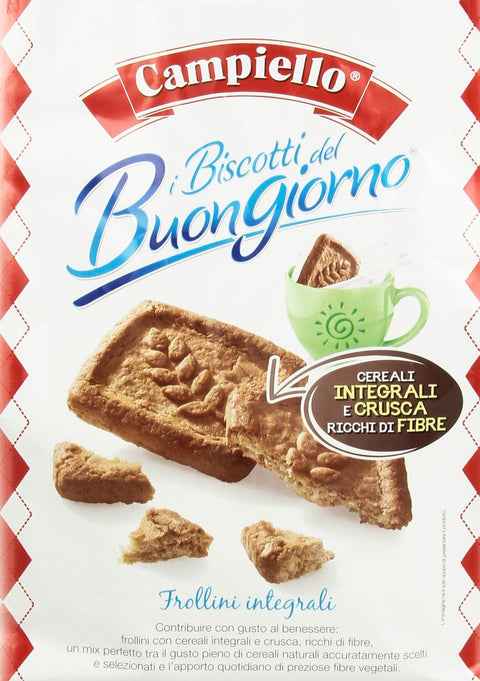 Campiello i Biscotti del Buongiorno Frollini Integrali con cereali e crusca kekse mit Vollkornprodukten und Kleie 700g biscuits cookies 100% Italienische Kekse Original italienisch
