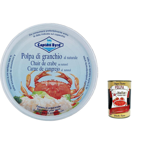 Captain Byrd Polpa di Granchio, natürliches Krabbenfleisch 200 g Fertiggerichte italienisch Original