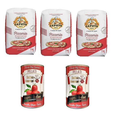 Caputo Farina Molino Pizzeria per Pizza Napoli Pizzamehl Pizza Mehl 3x1kg Original italienisch Sauce