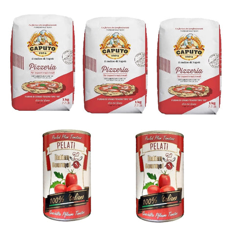 Caputo Farina Molino Pizzeria per Pizza Napoli Pizzamehl Pizza Mehl 3x1kg Original italienisch Sauce