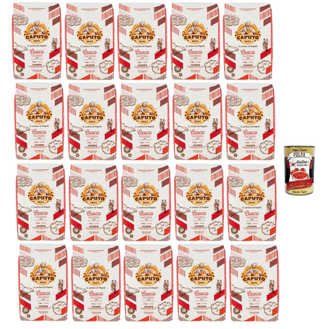 Caputo Cuoco weicher Weizenmehl Mehl "00" Chef's Flour Pizza Mehl mit elastischen und resistenten Gluten für erhebliche Teig 20x1 kg italienisch Original +