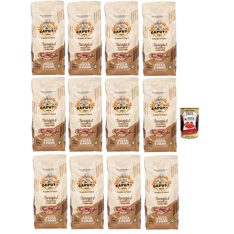 Caputo Fioreglut Vorbereitet für glutenfreie Ofenprodukte mit geschlucktem Weizenstärke Dextrose Maisstärke Buchweizenmehl Reisstärke Psyllium -Samenfaser 12x1