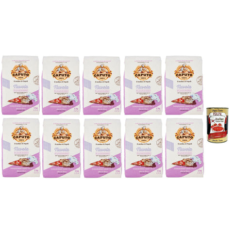 Caputo Nuvola Farina di Grano Tenero Tipo "0" Transversal mehl perfekt für Focaccia Pizza in Pfanne und zeitgenössische Pizza 10x1 Kg italienisch Original +