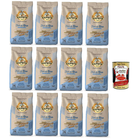 Caputo Mulino Farina fior di Riso, Reismehl glutenfrei, Ideal für glutenfreie Vorbereitungen von süßen und herzhaften Rezepten, 12x 500 g italienisch Original