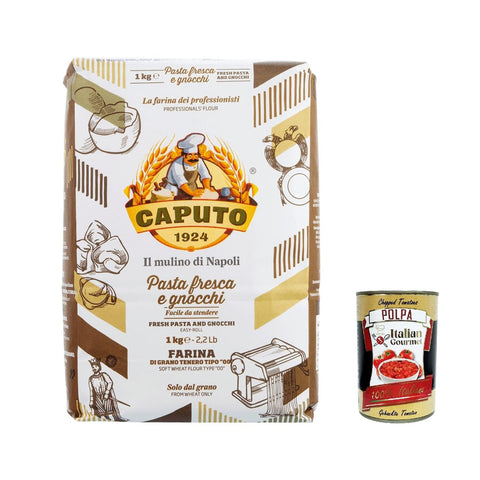 Caputo Farina Molino Pasta fresca e gnocchi Napoli Mehl "00" 8x1kg Original italienisch