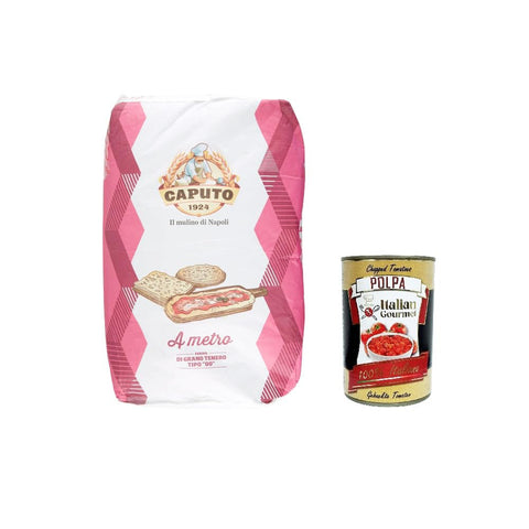 Caputo a metro Farina di Grano Tenero Tipo "00" Meterware Weichweizenmehl Typ „00“ 25 kg italienisch Original + kostenlos polpa 400 g
