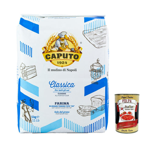 Caputo Farina Molino Classica per Pizza Napoli Pizzamehl Pizza Mehl 5 kg Teffmehl italienisch Original