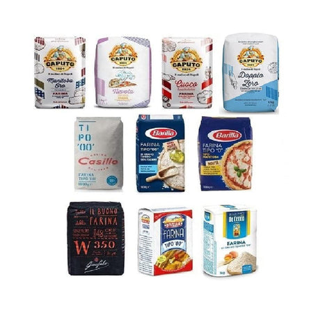 Caputo Testpaket Farine Italiane Italienisches Mehl Caputo De Cecco Divella Barilla Casillo (10 x 1 Kg) italienisch Original