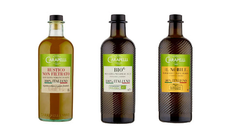 Carapelli Testpaket Carapelli Olio Delicato Non Filtrato biologisch sanft ungefiltert 2x1l + 1x750ml italienisch Original
